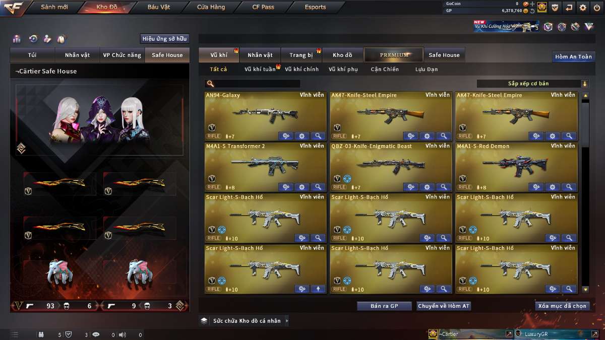 shop acc cf uy tin gia re